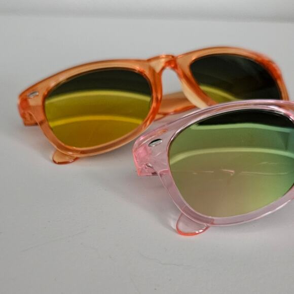 Kids Pink and Orange Neon Sunglasses Bundle - Picture 2 of 3